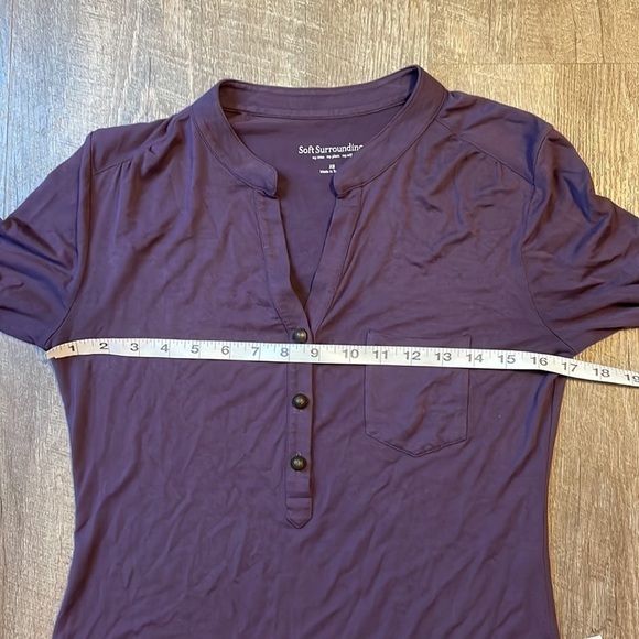 Soft Surroundings Purple Long Sleeve Tunic Top size XS - Picture 15 of 15